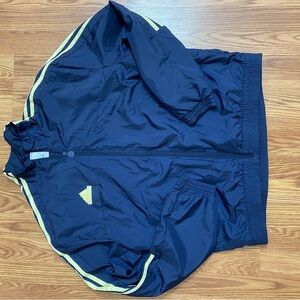 Adidas Navy Jacket with Yellow Accents